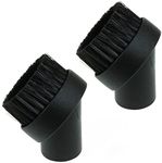 FIND A SPARE 2 Round Soft Dusting Brush Kits For Numatic Henry Harry George Harry Hetty Vacuum Cleaner Pack of 2