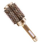 Number-One Round Hair Brush Nano Thermal Ceramic Ionic Hair Brush Boar Bristle Brush for Blow Drying Styling Curling Straightening, Increasing Hair Volume and Shine(2.1in)