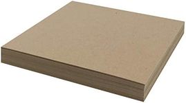 50 Chipboard Sheets 12 x 12 inch - 30pt (Point) Medium Weight Brown Kraft Cardboard for Scrapbooking & Picture Frame Backing (.030 Caliper Thick) Paper Board | MagicWater Supply