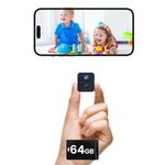 vebiliki 2K Spy Camera with SD Card, Mini Wireless Security Cam with AI Motion Detection, Auto Night Vision, Cloud/Local Storage, 30-Day Standby Nanny Cam for Home Monitoring