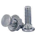 1/4" x 5/8" Flathead Carriage Bolts, Knurled Neck, 1/4"-20 Threads Vertical/Curve Track Bolts and Lock Nuts, Hex Nuts for 7/16" Socket, Garage Door Hardware Screws(Qty 25)