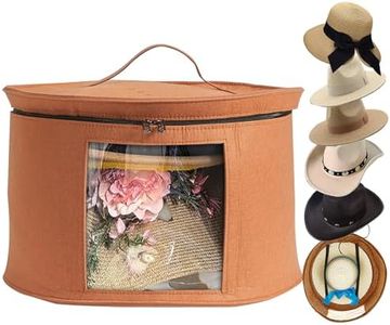 SHWWQUE Hat Storage Box,Hat Boxes for Women Storage,Cowboy Hat Holder for Travel,Wide Brims Hat Carrier Case,Stuffed Animal Toy Organizer,Hat Box Closet Organizers and Storage,Hat Boxes for Men
