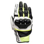 TVS Racing Race Riding Gloves for Men-Thermo-Plastic Rubber Protected, Touch Screen Compatible, & Visor Wiper Fingertips-Premium Bike Gloves for Off Roads (Black & Neon-XL)