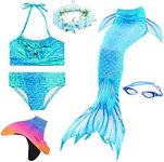 LAO&HAI Girls Mermaid Tail for Swim