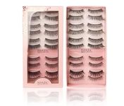 COSLUXE IMAGIC PROfessional Premium Collection False Eyelashes, Natural & soft 100% Handmade 3D Eyelashes Pack 10 Pairs Mix of 1 box