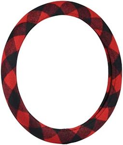 Bell Automotive 22-1-97495-8 Gray Plaid Steering Wheel Cover