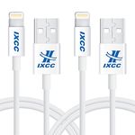 [Apple MFI Certified] iXCC ? Lightning Cable 3ft (Three Feet) Element Series 8 pin USB SYNC Cable Charger Cord for Apple iPhone 5 / 5s / 5c / iPod 7 / iPad Mini / Retina / iPad 4 / iPad Air 3ft white