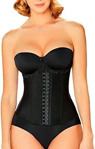 DIANE & GEORDI 002396 Women Corset Waist Trainer | Faja Colombiana Black XS/32