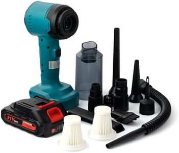 Sceptre Mini Portable Vacuum Cleaner with Blower | Air Duster for car, Home use & Sofa | 3 in 1 Wireless High Power Suction Cleaner, Compressor and Blower | Handheld, Rechargeable & Cordless (HL-126)