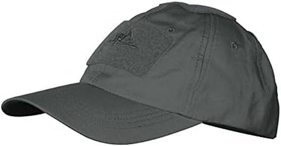 Helikon-Tex Men's Tactical BBC Cap Tactical BBC Cap - Polycotton Ripstop - PL Woodland Shadow Grey