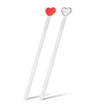 Molain Heart Shaped Bookmarks, Metal Reading Page Markers Bookmark Love Bookmarks for Women, Teens Girls, Readers and Book Lovers 2PCS