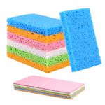 12 Pack Washing Up Sponges, Natural Cellulose Cleaning Sponges,Non-Scratch Kitchen Sponges for Dish, Household, Cookware, Bathroom