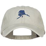 e4Hats.com Alaska State Flag Map Embroidered Washed Cap