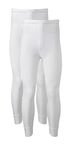 Heatwave® Pack of 2 Men's Thermal Trousers Long Johns Warm Underwear Baselayer Thermals, X Large White