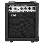 3rd Avenue 10W Guitar Amplifier with Headphone Output, Overdrive Switch, Tone Control – Portable Compact Practice Amp – Black