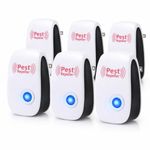 Ultrasonic Pest Repeller 6 Pack, Mice Repellent Ultrasonic Indoor, Plug in Pest Control for Rodent, Mosquito, Roach, Flea, Safe Electronic Mouse Deterrent Ultrasonic Indoor for Home