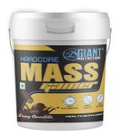 Giant Nutrition Hardcore Mass Gainer | Mass Gainer Protein Powder for Muscle Growth and Recovery - Protein and Carbohydrates with Added Vitamins and Minerals - Great Tasting Flavors - Non-GMO and Gluten-Free High in Protein | High In Calories | Maximum Strength (Chocolate, 5 Kg)