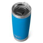 YETI Rambler 20 oz Tumbler, Stainless Steel, Vacuum Insulated with MagSlider Lid, Big Wave Blue