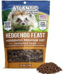 Atlantic Rush Hedgehog Feast Premium Food - 2lb Food Resealable Bag of Hedgehog Food - Hedgehog Supplies Hedge Hog Food - Hedgehog Accessories - Hedgehog Treats- Sourced & Made in The USA