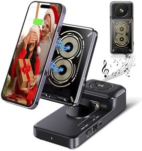 Gifts for Men Women, Bluetooth Speaker with Wireless Charging Phone Stand, HD Surround Sound Speaker, Cool Gadget Gifts for Men Women Dad Mom Birthday
