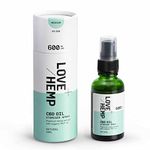 Love Hemp CBD Oil Spray 30ml, 600mg / Medium Strength, Natural Flavour Oral Atomiser Spray, Premium Hemp with MCT Coconut Oil, Vegan & Gluten Free