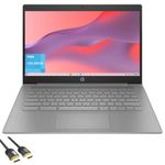 HP Chromebook Laptop for Business and Student, 14" HD Anti-Glare Display, Intel Celeron N4120 (Up to 2.60 GHz), 4GB RAM, 64GB eMMC, Webcam, Long Battery Life, USB-C, HDMI, PDG HDMI Cable, Chrome OS
