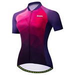 Aogda Cycling Jerseys Women Bike Shirts Ladies Biking Top Tights Bicycle Clothing (A0003, S)