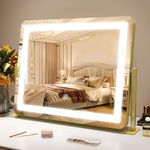 ROLOVE Gold Vanity Mirror Makeup Mi