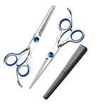 Doberyl Set 2 Professional Salon Scissors for Hair Cutting Barber Scissors for Men Women Hair Cutting Tools (Pack of 2))