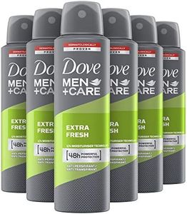 Dove Men Care Desodorante Aerosol extra fresco, paquete de 6 (6 x 150 ml)