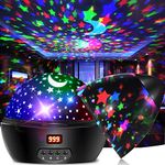 Night Light Kids, Star Night Light Projector-2 in 1 Veilleuse Enfant-Star Projector, That Rotates 360 Degree Rotation&LED Timer Control Bedroom Decor Lamp, Kids Projector Night Light for 2-9 Year Old Birthday Easter Gifts for Girls and Boys Light