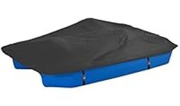 LDIW Pedal Boat Covers for Outdoor, Fits 3-5 Person Paddle Boat Up to 112.5" L x 65" W, Waterproof and UV Protection with a Storage Bag,Black