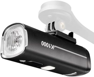 RAVEMEN K1000 Smart Front Bike Light for Cycling, 1000 Lumen Intelligent Night Riding Mode Automatic Brightness Adjustment, USB C Rechargeable Bicycle Light