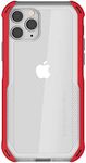 Ghostek Cloak 4 Designed for Apple iPhone 11 Pro Case Military Grade Bumper Phone Cover with Anti-Slip Grip & Wireless Charging Compatible Premium Slim Fit Cover - Red