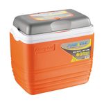 Pinnacle's Primero Hard Cooler| Leak-Proof, BPA-Free | 25 ltrs, Holds Ice up to 60hrs | Fits 36 cans | Dry Storage & Cup Holders | Lid Locking | Chiller Ice Box for Travel & Parties. (Tangerine)