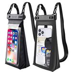 Large Capacity Waterproof Phone Pouch Floating, Waterproof Bag Case for iPhone 15 14 Pro Max 13 Plus 12 11 X XR 8 Samsung Up to 6.9'', IPX8 Water Proof Phone Dry Bag for Boating Swimming Kayaking