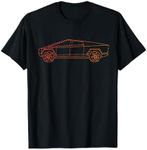 CyberTrucks Line Art Futuristic Truck Cyber Design EV Fan T-Shirt