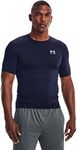 Under Armour Herren UA HG Armour Comp SS, kurzärmliges Funktionsshirt, schnelltrocknendes T-Shirt mit Kompressionspassform