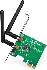 TP-Link 300 Mbps Wireless N PCI Express Adapter, PCIe Network Interface Card for Desktop, Low-Profile Bracket Included, Supports Windows 10/8.1/8/7 & Linux,Black (TL-WN881ND)