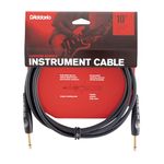 D’Addario Accessories Custom Series Guitar Cables - Instrument Cable with ¼ Inch Ends - High Performance Guitar Cord - For Guitars, Bass, Keyboards - Mono - Straight End, 10 feet