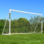 FORZA 12 x 6ft Soccer Goal - The World’s #1 Backyard Goals! | 100% UK-Made, 5 Min Setup, Unbreakable Goalpost + Target & Ball Bundle - Buy FORZA, Play Forever! (1. Goal)