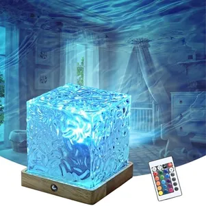 Northern Lights Projector Cube Lamp,Ocean Wave Projector with 16 Colors & 30 Modes Projector Light for Kids, Ceiling Projector for Bedroom/Party/Game Rooms