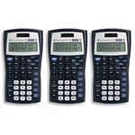 Texas Instruments TI-30X IIS 2-Line Scientific Calculator, Black with Blue Accents (3, Black)