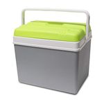 Guaranteed4less Large 35L Cooler Ice Box Camping Festival Beach Picnic Insulated Drinks Coolbox (Grey Cool Box)