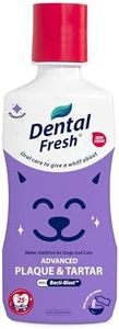 Dental Fresh – Advanced Plaque & Tartar Support Water Additive for Dogs & Cats – Helps Freshen Breath and Clean Teeth Without Brushing – 8 fl oz
