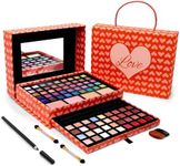 Toysical 2-Tier Makeup for Teens - Kids Makeup Kit for Girl, Real Washable Makeup for Teen Girls or Women - Non Toxic Makeup Gift Set 86 Colours Full Makeup Starter Kit for Teenagers