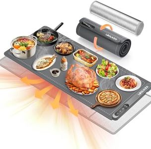 LBOLHZO Warming Mat For Food Extra Large 36"x16" 580W Food Warming Mat With Heat Resistant Pad,Chafing Dishes for Buffet 6 Temp 6 Hour,Roll Up Food Warmers for Parties Buffet for Catering Gatherings