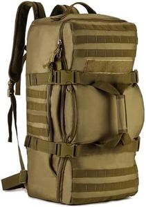 Huntvp 60L Tactical Military Backpack Gear Sport Outdoor Assault Pack Rucksack Bag For Hunting Camping Trekking Travel,Brown