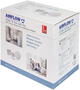 Airflow iCON 15 Timer Extractor Fan – 100mm Bathroom Ventilation