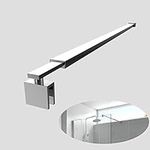 EMKE 700mm to 1200mm Telescopic Bar Support Bar Stainless Steel for Wet Room Shower Screen, Bath Panel, Fits 8-10mm Glass